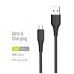 Дата кабель USB 2.0 AM to Micro 5P 1.0m 3A textured PVC black ColorWay (CW-CBUM094-BK)
