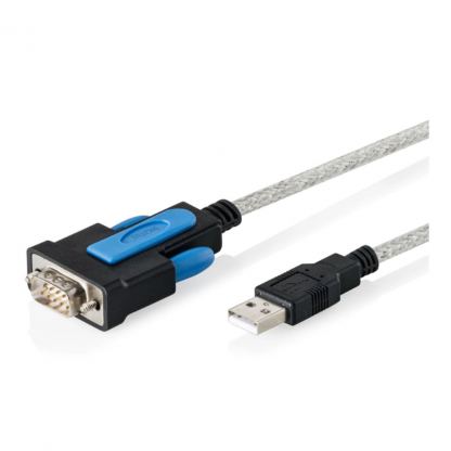Кабель для передачи данных Digitus USB to COM M 1.8m RS232 FTDI black (DA-70170)