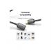 Кабель мультимедійний HDMI M to HDMI F 0.5m 4K60Hz black Vention (AHCBD)
