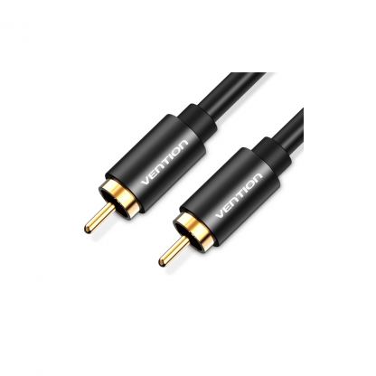 Кабель мультимедийный 1xRCA M to 1xRCA M 1.0m digital black Vention (VAB-R09-B100)