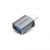Переходник OTG USB 3.0 AF to USB-C gray Vention (CDQH0)