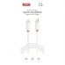 Дата кабель USB-C to Lightning 1.0m 27W white XO (XO-CB-300CL-WH)