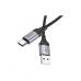 Дата кабель USB 2.0 AM to USB-C 1.0m 3A nylon X102 black HOCO (6942007608770)