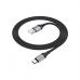 Дата кабель USB 2.0 AM to USB-C 1.0m 3A nylon X102 black HOCO (6942007608770)