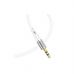 Кабель мультимедийный Lightning to 3.5mm M 1.0m silicone UPA22 white HOCO (6931474769480)