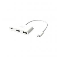 Концентратор J5create USB-C 3-in-1 1xHDMI + 1xUSB 3.2 + 1xUSB-C PD100W black (JCA379EW-N)
