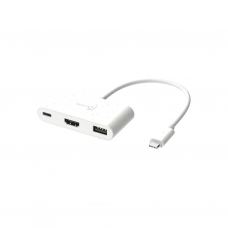 Концентратор J5create USB-C 3-in-1 1xHDMI + 1xUSB 3.2 + 1xUSB-C PD100W black (JCA379EW-N)