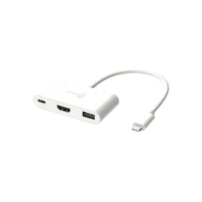 Концентратор J5create USB-C 3-in-1 1xHDMI + 1xUSB 3.2 + 1xUSB-C PD100W black (JCA379EW-N)