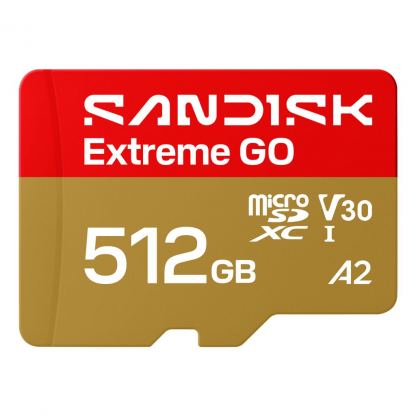 Карта памяти SanDisk 512GB microSDXC class 10 UHS-I Extreme GO (SDSQXGN-512G-GN6MN)