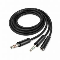 Перехідник ColorWay 3.5мм AF to 2*3.5мм AM, 1m (CW-AD-J2MJ)